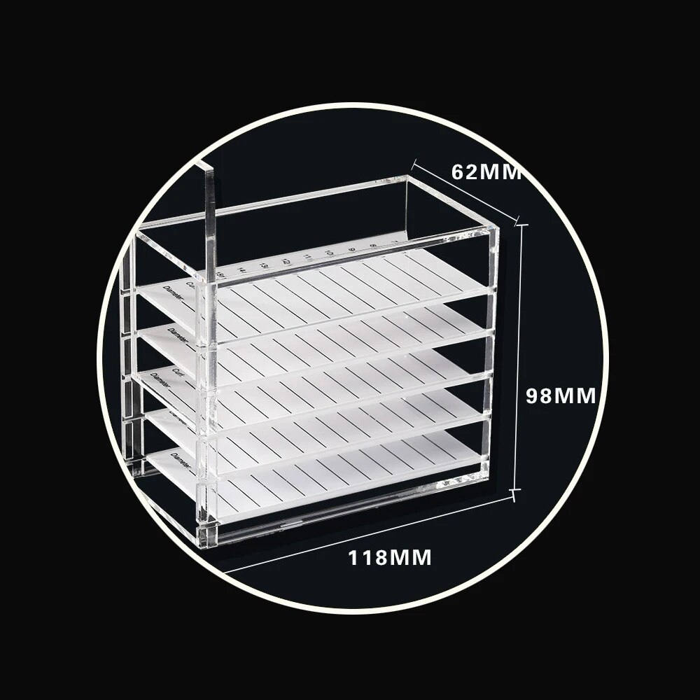 5 Layers Eyelash Extensions St - Display Case Acrylic ulasan dan harga