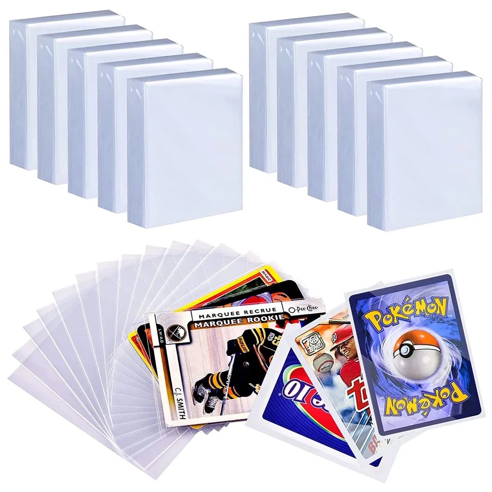 200 Pcs Transparent Playing Ca - Card Penny Sleeve ulasan dan harga