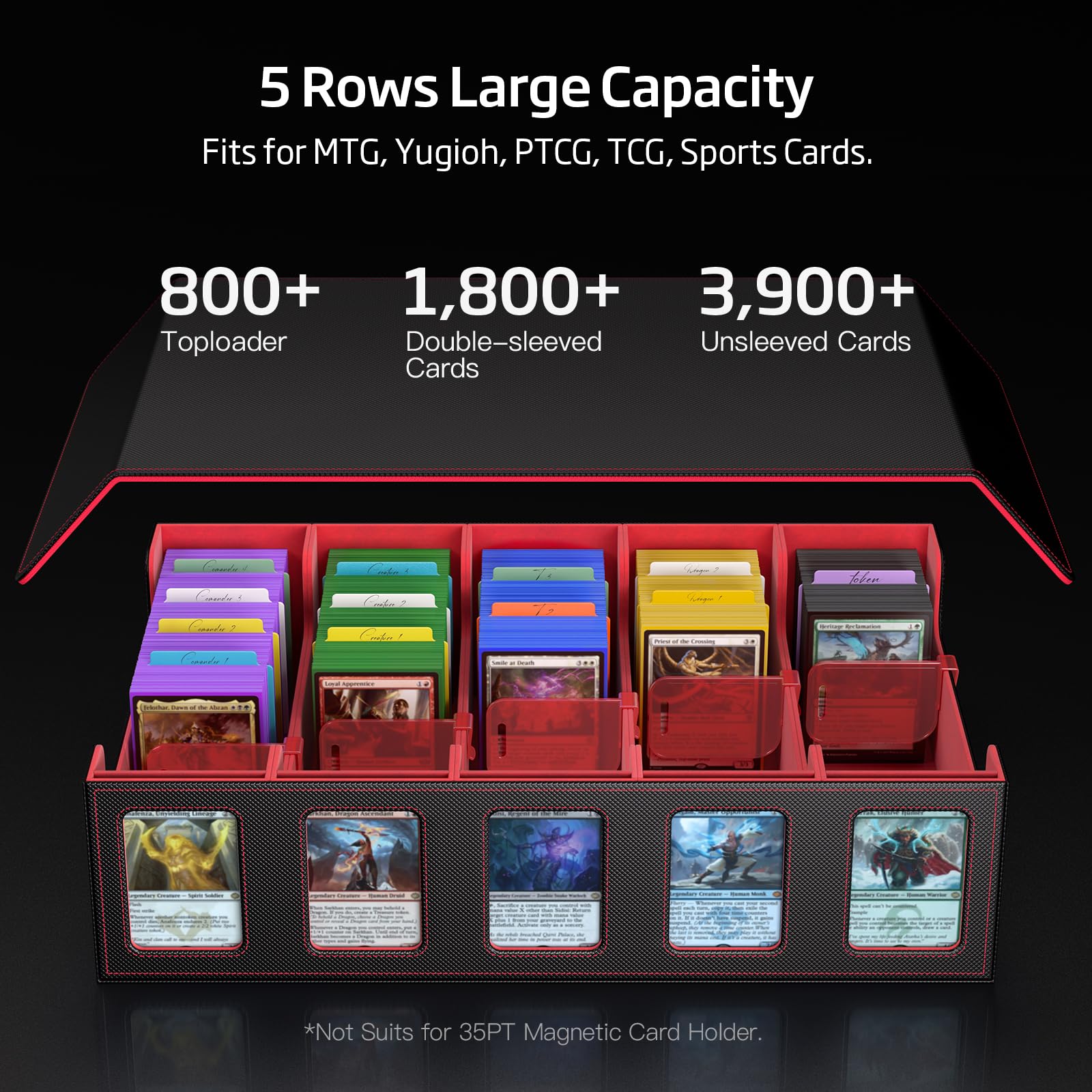 Trading Card Storage Box 5-Row - Trading Card Binder ulasan dan harga