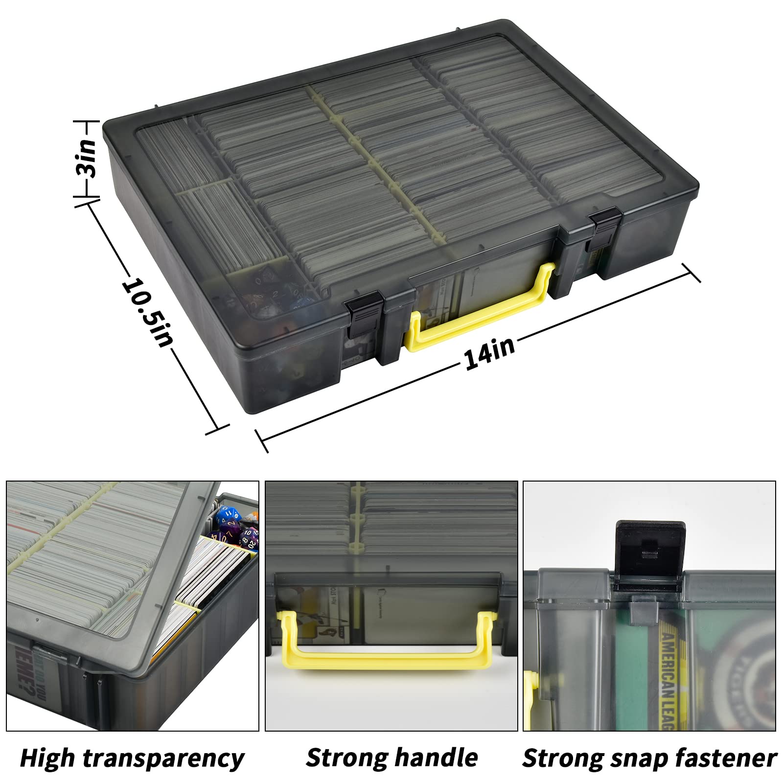 Clear Trading Card Storage Box - Trading Card Binder ulasan dan harga