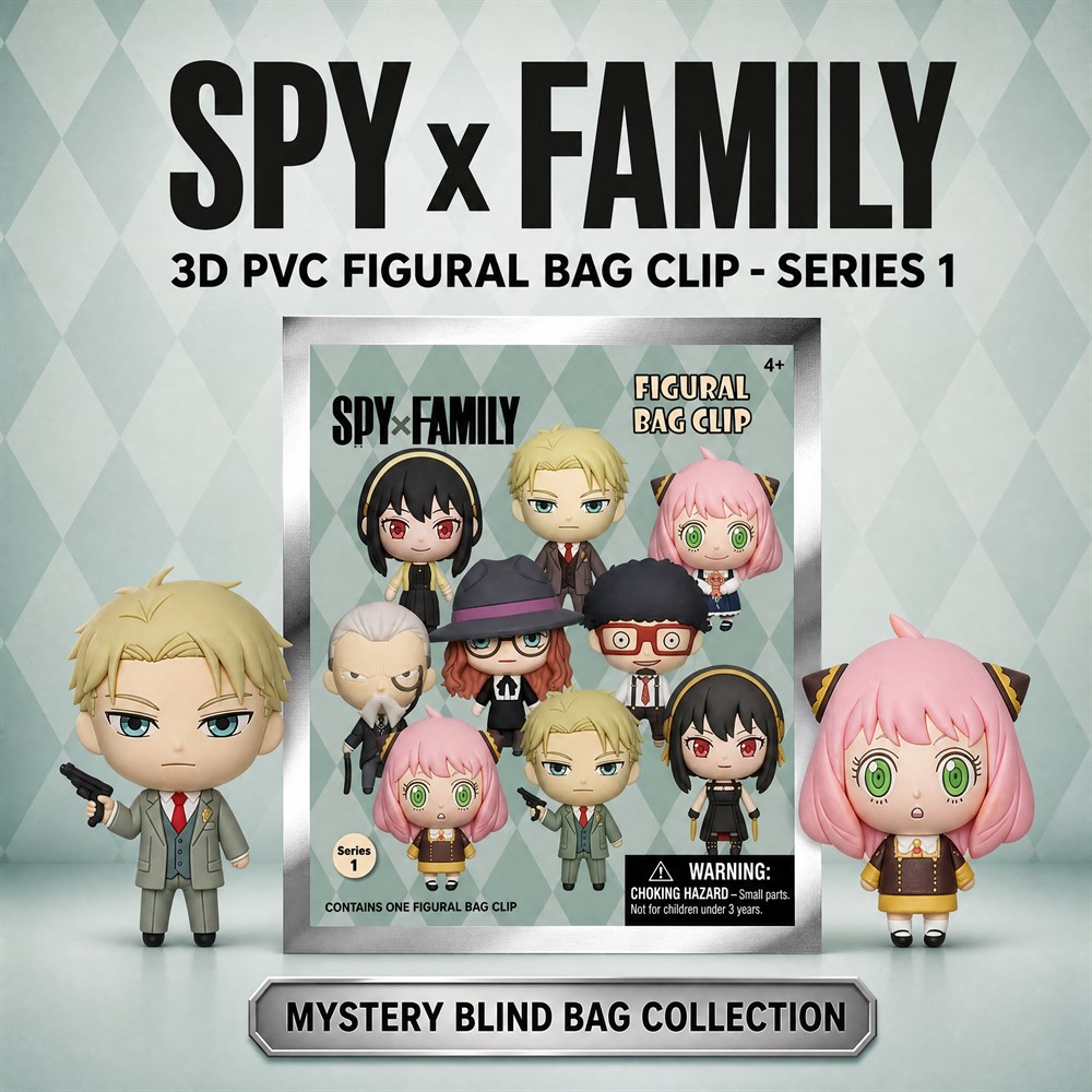 Spy x Family 3D PVC Bag Clip K - Mystery Box Blind Bag ulasan dan harga