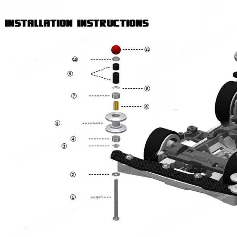 2Pcs 12-13mm Double Guide Roll - Tamiya Model Mini 4Wd ulasan dan harga