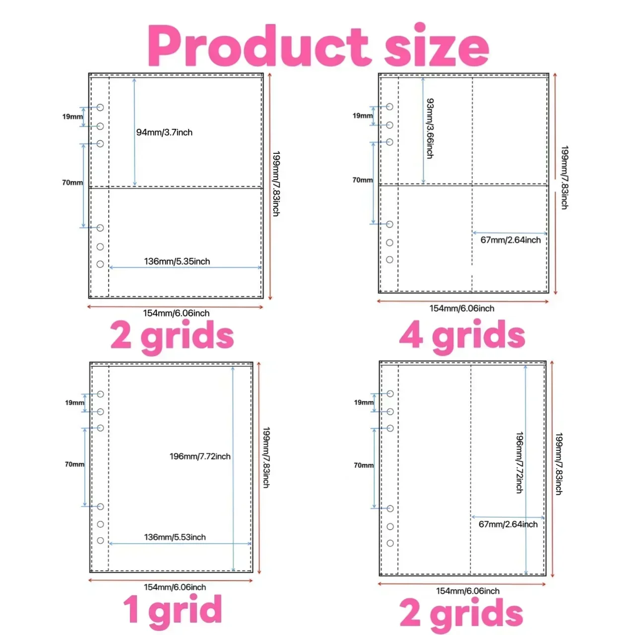 1-4 Grid Transparent Photocard - Trading Card Binder ulasan dan harga
