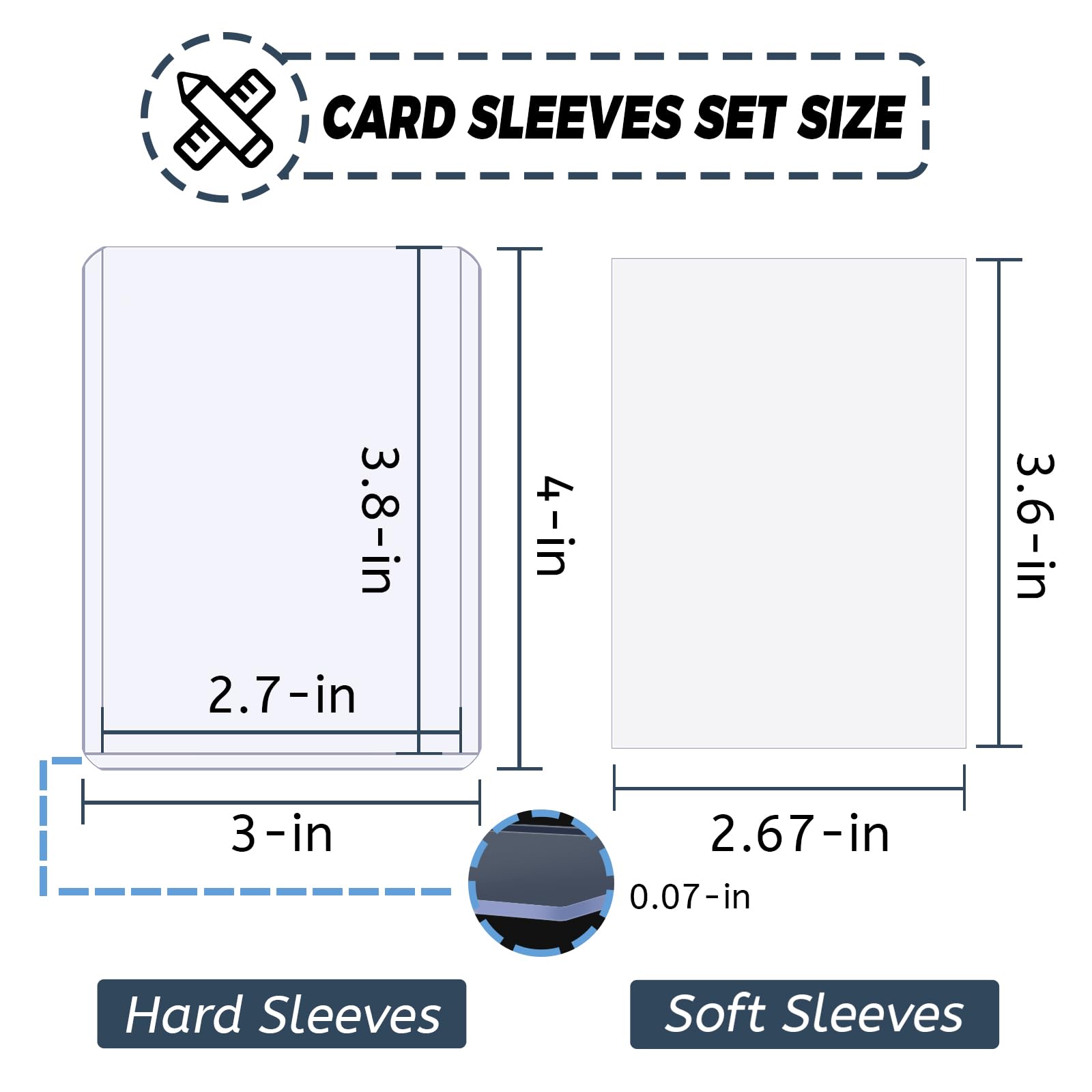 100-600pcs Card Sleeves Hard S - Card Penny Sleeve ulasan dan harga