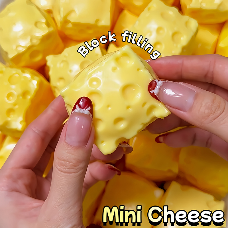 Mini Cheese Cube Squishy Fidge - Building Block Mini ulasan dan harga