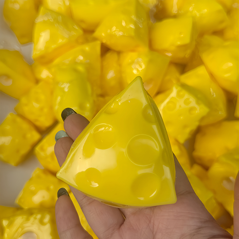 Mini Cheese Cube Squishy Fidge - Building Block Mini ulasan dan harga