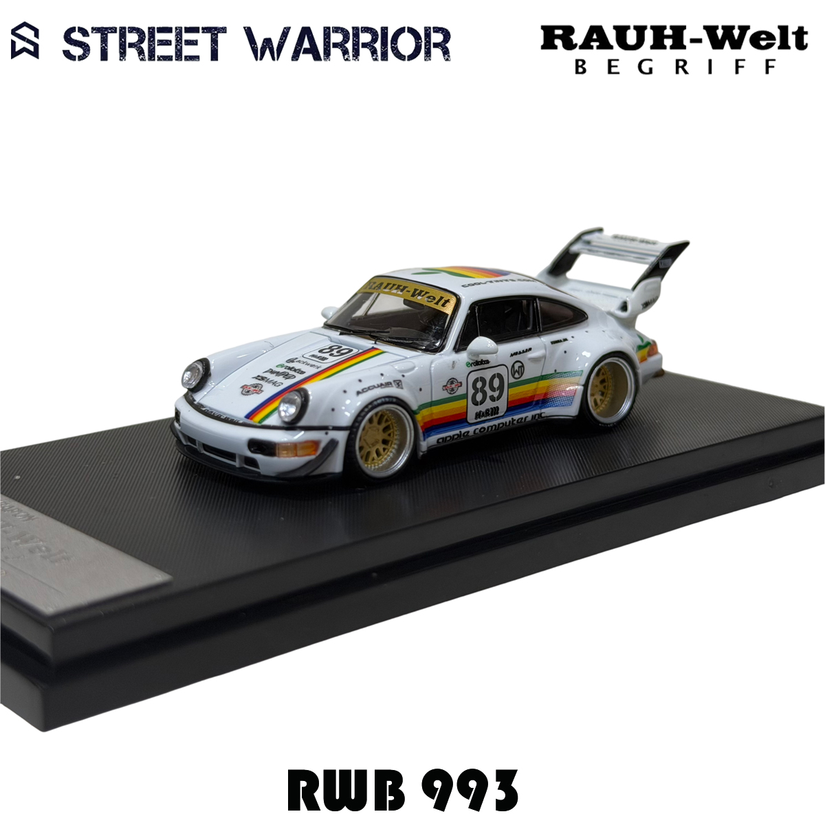 SW In Stock 1:64 RWB 993 Black - Die Cast Car 1 64 ulasan dan harga
